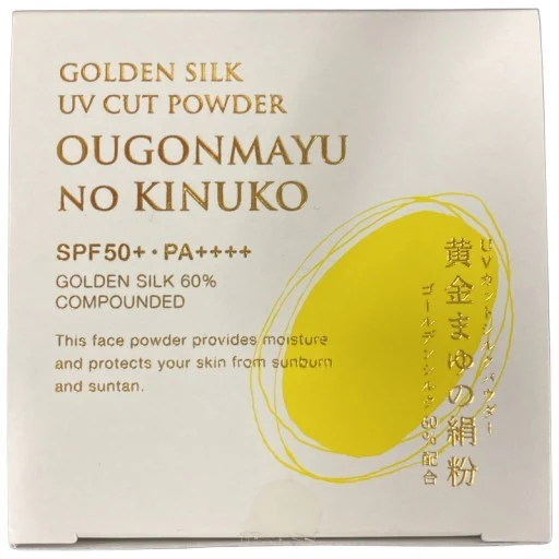 黄金まゆの絹粉 金のルーセントパウダーUV 薄桃 SPF50+ PA++++ 8g
