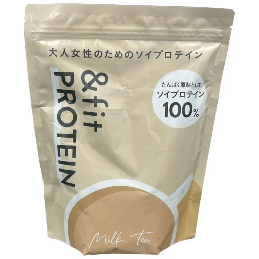 ＆fit PROTEIN アンドフィットプロテイン ソイプロテイン ミルクティー 525g